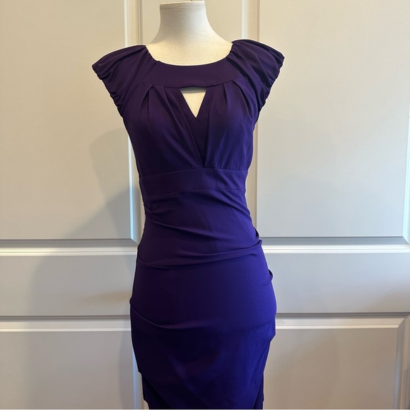 NICOLE MILLER Collection Purple Cocktail Dress - Picture 8 of 8